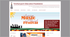Desktop Screenshot of newburyportef.org